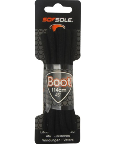 Lacets Sofsole "BLACK WAXED"