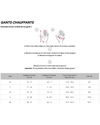Sous-gants Chauffants Adulte G-HEAT