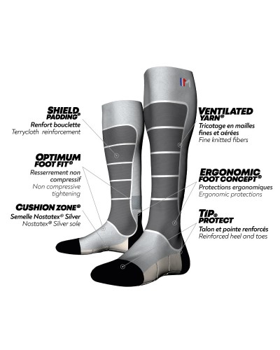 Chaussette de Ski Chaude Monnet "Fusion"