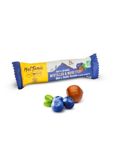 Barre céréales Bio Sans Gluten : Myrtilles Noisettes