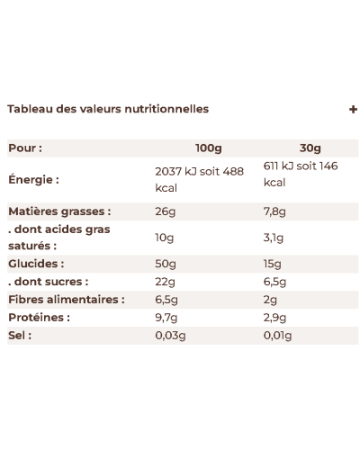 Barre céréales Bio Sans Gluten : Myrtilles Noisettes