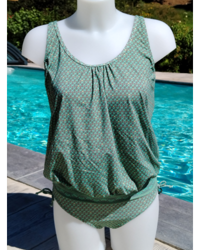 Maillot de Bain Tankini Lagon Bleu "PATRICIA"