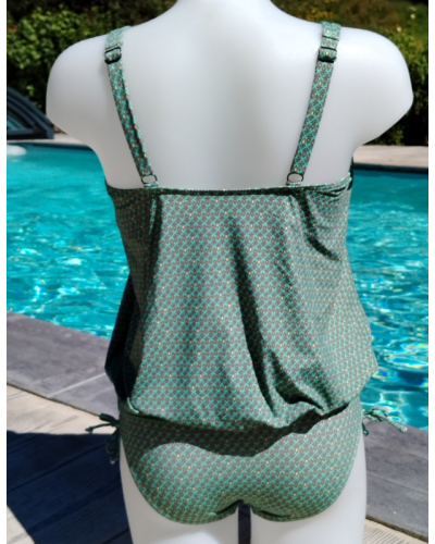 Maillot de Bain Tankini Lagon Bleu "PATRICIA"