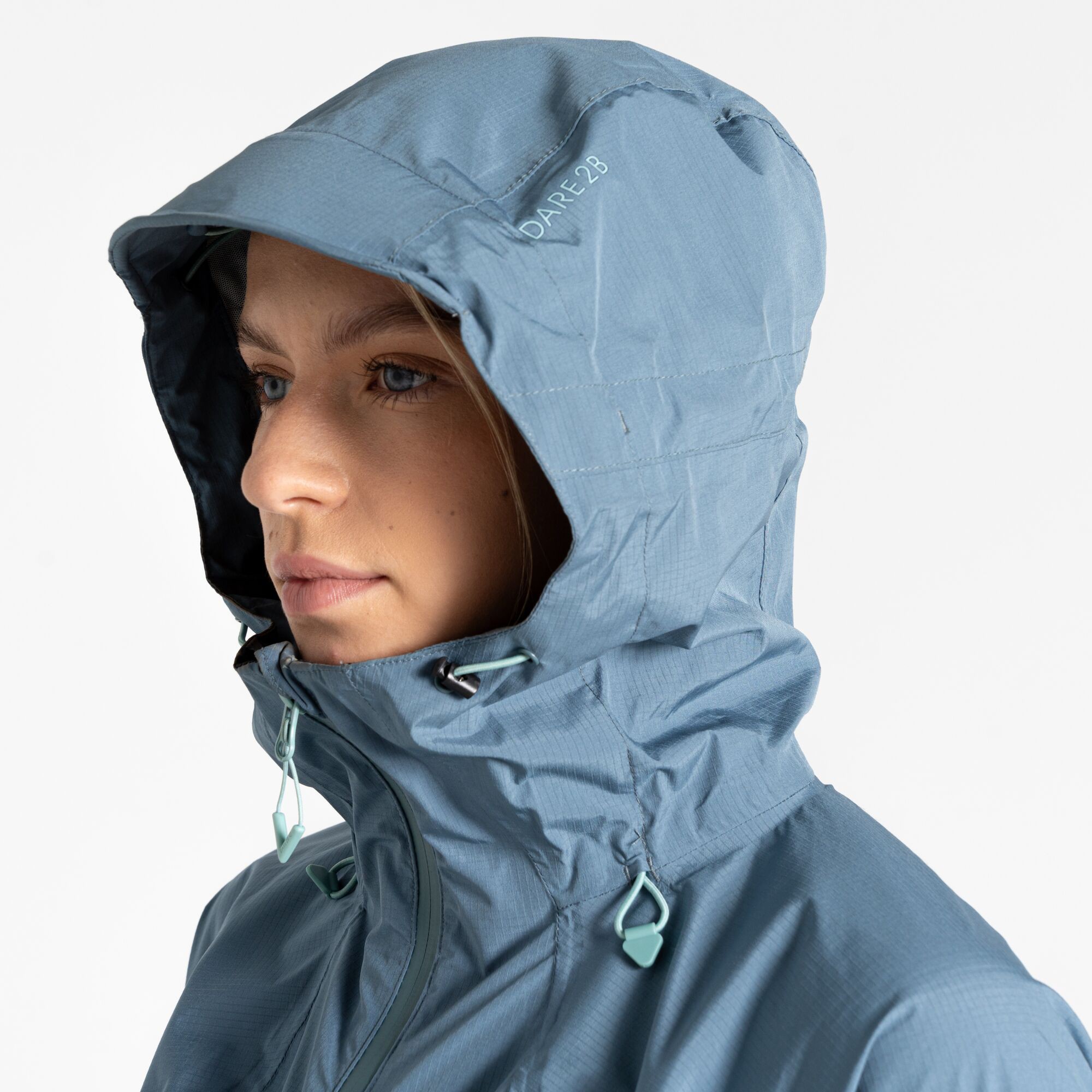 Veste Imperméable Et Coupe-vent Dare 2b TORREK Pour Femme - Tissu Extensible Recyclé, Capuche Ajustable - Tailles 36 à 48