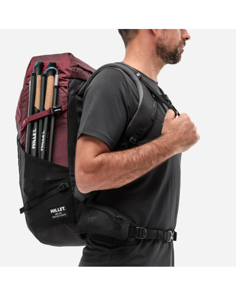 Sac à Dos Vintage Millet Rouge Trappeur 25 Litres - Occasion Très Bon état