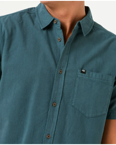 Chemise en Coton Rip Curl "Classic Surf Washed SS Shirt"