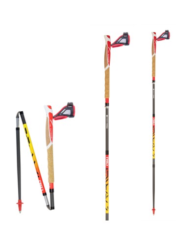 Bâtons de Trail TSL "Trail Carbon 4 Cork Cross" (fabriqué en France)