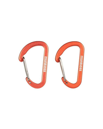 Munkees "Lot de 2 Mousquetons Plats"