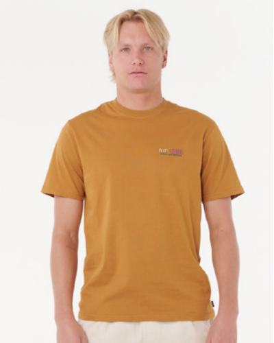 Tee Shirt en Coton Rip Curl "SURF REVIVAL LINED UP TEE"