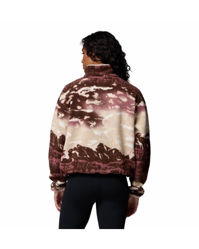 Sweat Polaire Columbia "Helvetia II Printed Cropped Half Snap"