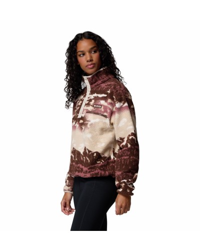 Sweat Polaire Columbia "Helvetia II Printed Cropped Half Snap"