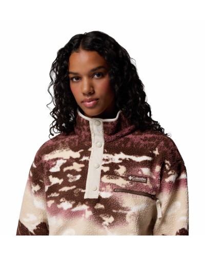 Sweat Polaire Columbia "Helvetia II Printed Cropped Half Snap"