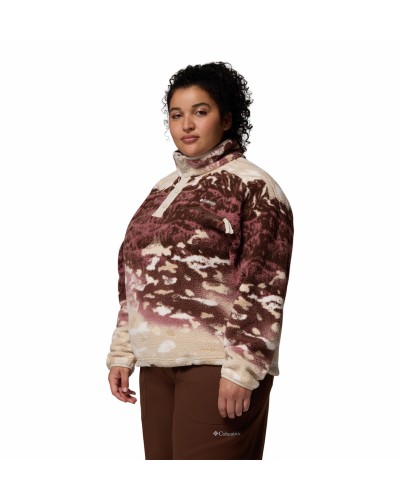 Sweat Polaire Columbia "Helvetia II Printed Cropped Half Snap"