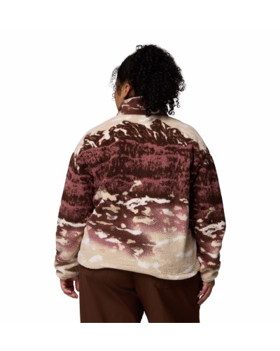 Sweat Polaire Columbia "Helvetia II Printed Cropped Half Snap"
