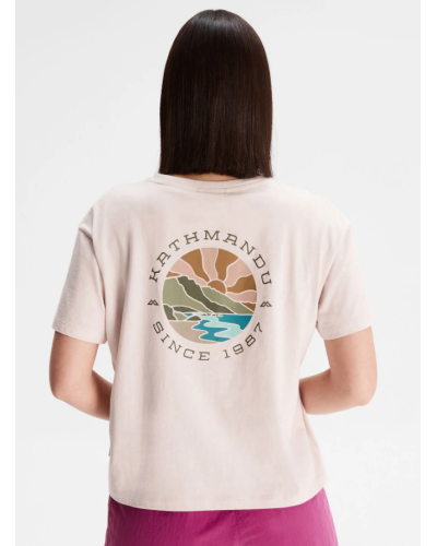 Tee Shirt en Coton Kathmandu "Sunburst Logo Women's organic cotton SS tee"