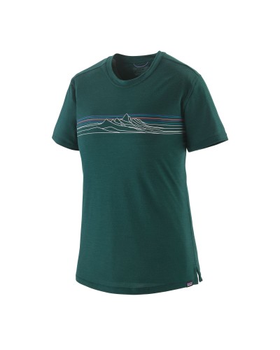 Tee Shirt en Laine Patagonia "Women’s Cap Cool Merino Blend Graphic Shirt"