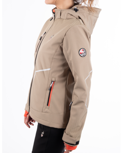 Softshell Imperméable de Randonnée Femme Aulp "Curry"
