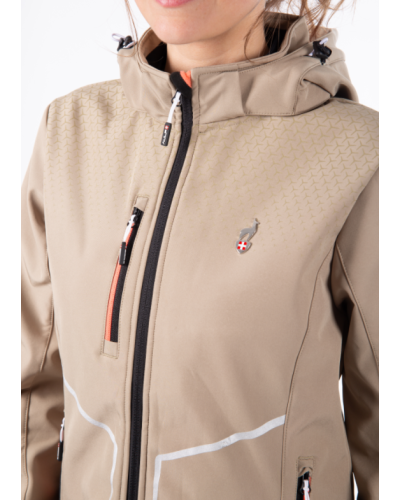 Softshell Imperméable de Randonnée Femme Aulp "Curry"