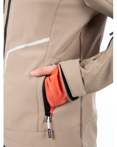 Softshell Imperméable de Randonnée Femme Aulp "Curry"