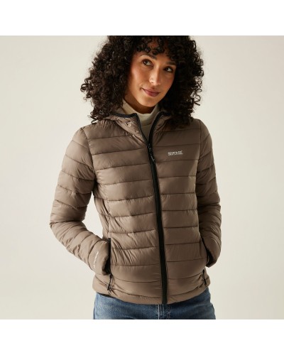 Doudoune Femme Légère Et Chaude Avec Capuche - Veste Matelassée Zippée Pour Randonnée Et Hiver - Parka Polaire Pliable - Grandes Tailles Disponibles