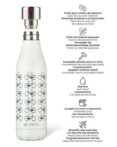 Bouteille Isotherme Les Artistes Paris "Bicycle" 500ml