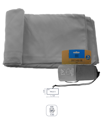 Serviette Microfibre Elementerre OUFA_S 60x120