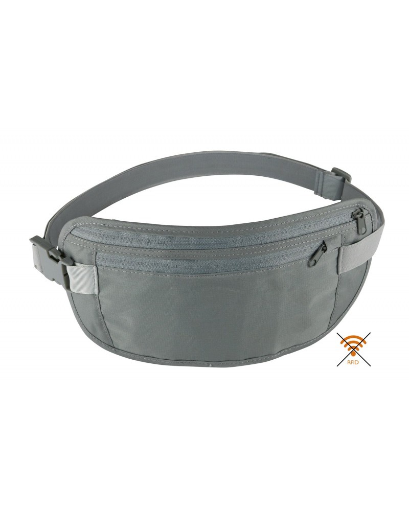 Pochette Ceinture De Voyage Sécurisée RFID - Sac Banane Nylon Gris - Shengxi
