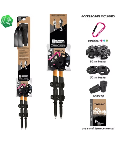 Fizan – Bâtons de randonnée ELBRUS (la paire)