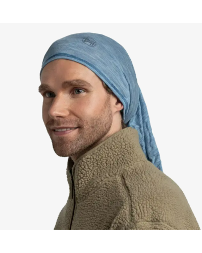 Tour de cou BUFF "Merino Lightweight Solid Lake Blue" 100% laine mérinos