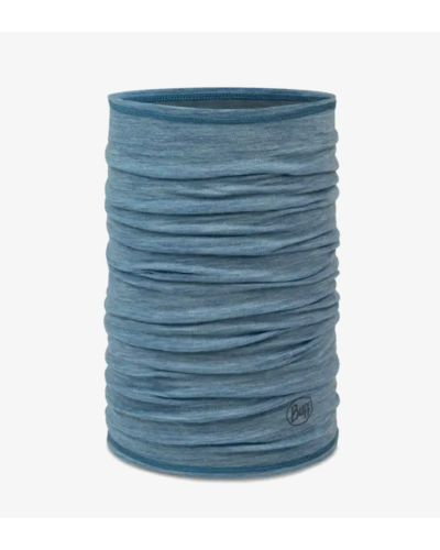Tour de cou BUFF "Merino Lightweight Solid Lake Blue" 100% laine mérinos