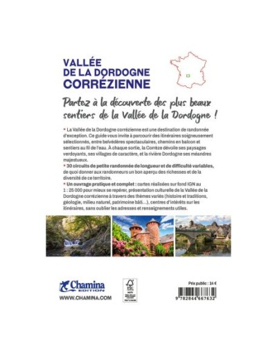 VALLEE DE LA DORDOGNE CORREZIENNE : 30 BALADES