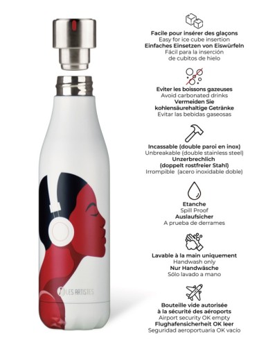 Bouteille Isotherme Les Artistes Paris "Music" 500ml
