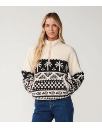 Sweat Polaire Femme Rip Curl "BOSSA NOVA 1/4 ZIP POLARFLEECE"