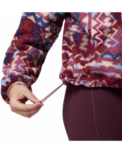 Sweat Polaire Femme Columbia "Helvetia II Printed Cropped Half Snap"