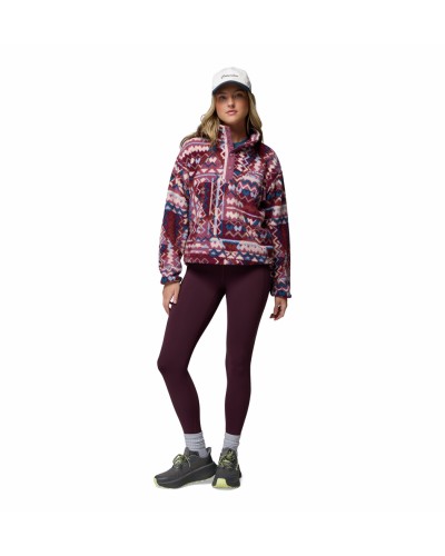 Sweat Polaire Femme Columbia "Helvetia II Printed Cropped Half Snap"