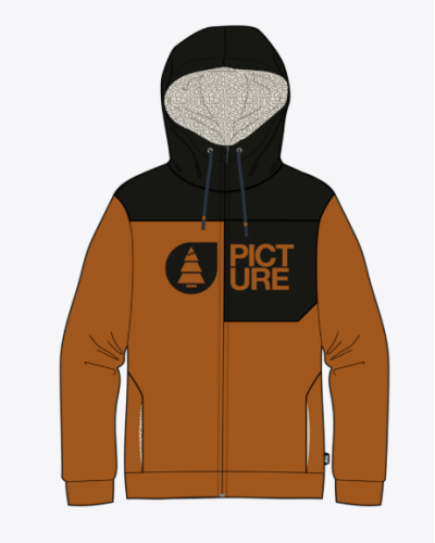 Sweat Zippé Homme Picture "BASEMENT PLUSH ZIP HOODIE"