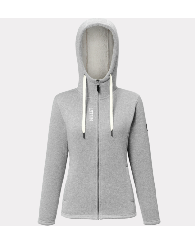 Veste Polaire Randonnée Femme Millet "CHAMONIX KNITWARM HOODIE W"