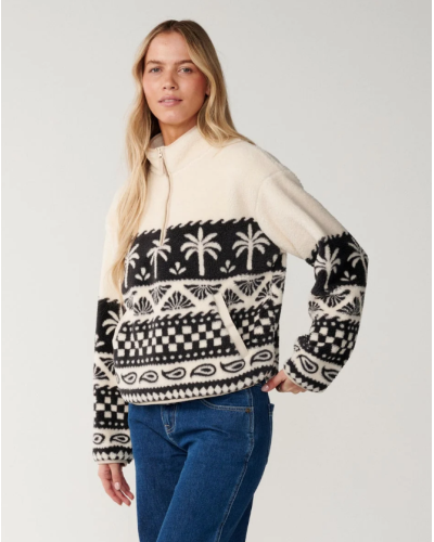 Sweat Polaire Femme Rip Curl "BOSSA NOVA 1/4 ZIP POLARFLEECE"