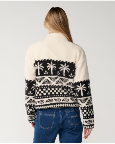 Sweat Polaire Femme Rip Curl "BOSSA NOVA 1/4 ZIP POLARFLEECE"
