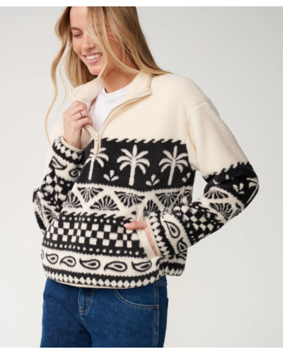 Sweat Polaire Femme Rip Curl "BOSSA NOVA 1/4 ZIP POLARFLEECE"