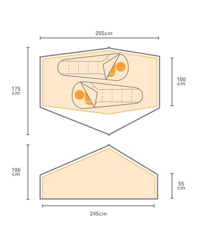 Tente Légère Compacte "Montegra 2 Man Tent" - Regatta