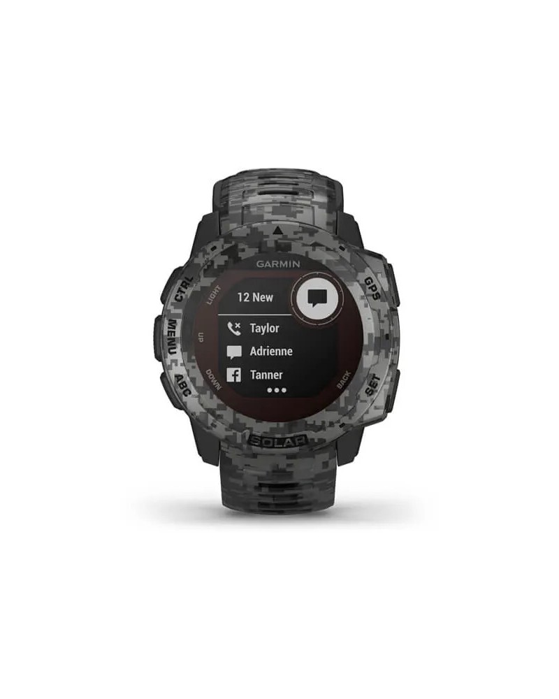 Montre Garmin Instinct 2 Solaire Tactique - GPS Baromètre - Montre D'Extérieur