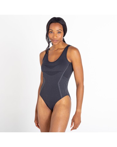 Maillot femme 1 pièce Eclipse Tie Back - bleu lagon