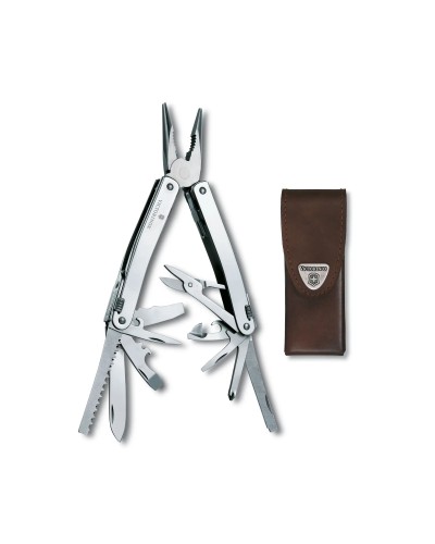 Outil Multifonction Victorinox "Swiss Tool Spirit X + Etui Cuir"